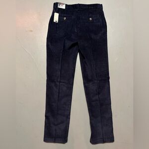 Brooks Brothers Blue Corduroy Pants Straight-Leg